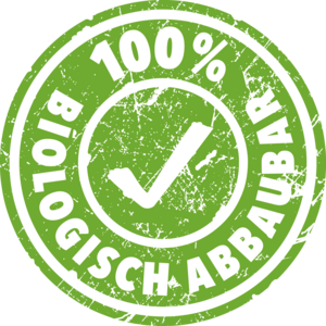 Stempel 100% biologisch abbaubar